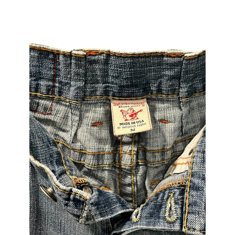 Vintage True Religion Nathan Super T Style Size 32 Denim Blue Made In USA RARE
